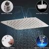 Steadfast| Ultra Slim Shower 6 X 6 Stainless Steel 304 Grade + 15 Inch Heavy Square Shower Arm 18 Ghz + Square Flange Complete Set view 4