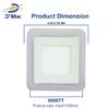 DMT 6 Watt (3+3) Square Double LED Surface Panel Side 3D Effect Light (White & Blue, 10.5 X 10.5 cm ). view 4
