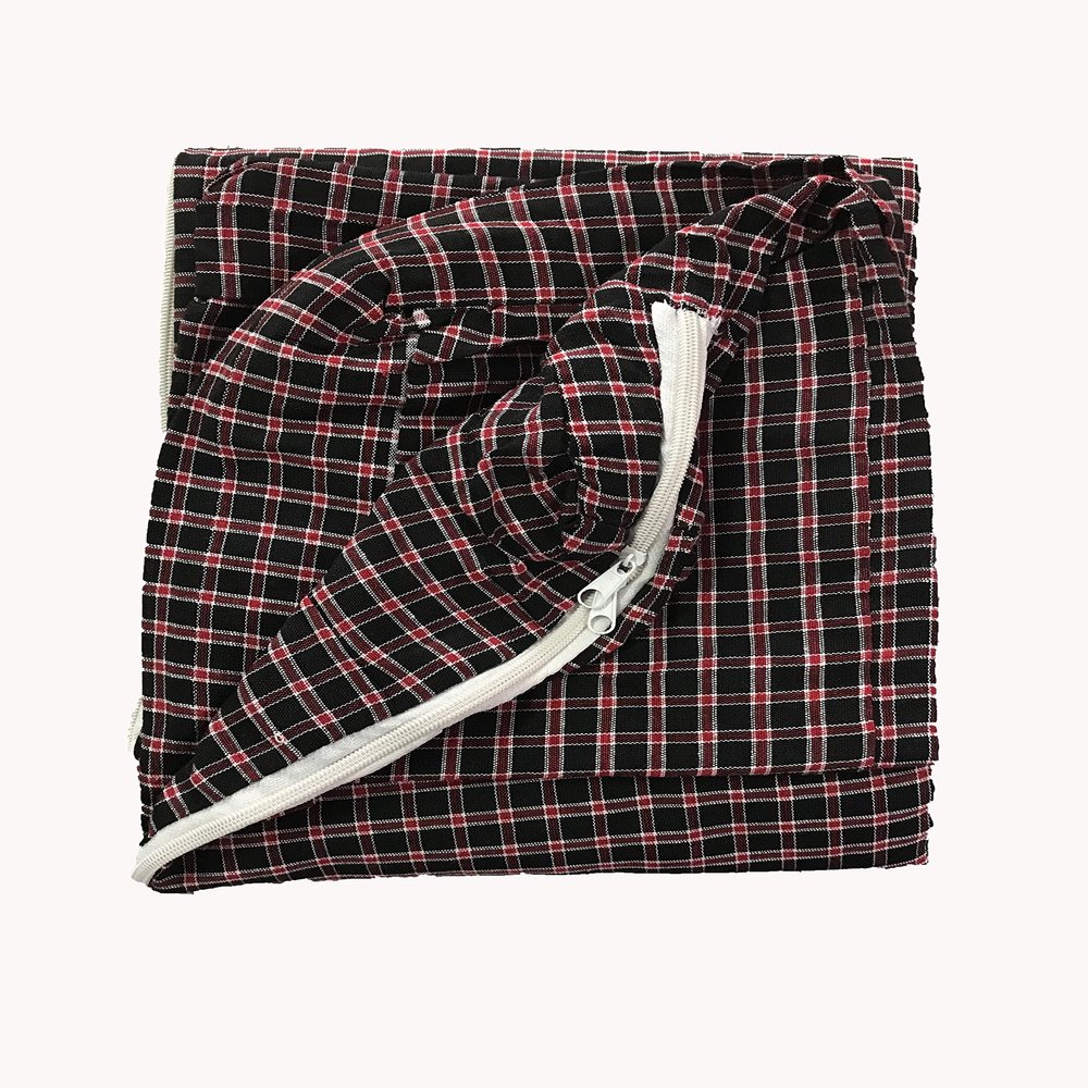 OSCI ENTERPRISES Cotton Mattress Cover/BedCover for Single Bed with Zip-(Size 72 * 36 * 4),Multicolor+1 Kitchen Napkin