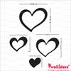 Wall1ders 12 Lovely Hearts Golden, Mirror Stickers for Wall, Acrylic Mirror Wall Decor Sticker, Wall Mirror Stickers, Acrylic Stickers, Wall Stickers for Hall Room, Bed Room, Kitchen. self adhesive view 2