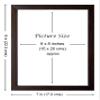 Art n Store: Shirdi Sai Baba Sitting on a Throne Under the Parasol HD Printed Religious & Decor Picture with Plain Brown Frame (7 X 9 Inches_Brown Wood) view 2
