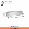 Shri & Sam Stainless Steel Serving Tray, 39.5cm, Rio Silver view 4