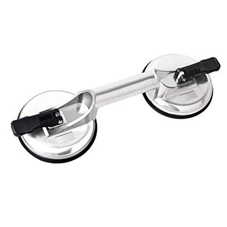 NavaHome Basics 1Pc Aluminum Allo Two Way Claw Sucker Pad Glass Sucker Puller Sucker Suction Device Glass Suckers Hand Tool Set