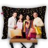 K1Gifts Shaandaar Black Personalized Satin Photo Pillow/Cushion Gifts All Ocassions 12 * 15 inch view 1