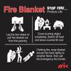 WTH fire blanket 1 meter x 2 meter view 3