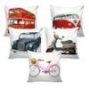 AEROHAVEN Set of 5 Abstract Hand Made Velvet Throw/Pillow Cushion Covers - CC45 - (12 x 12 Inch) view 2