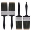 Mercury Brush Double Thickness Triple Boiled Nylon/Polyester Blend Round Bristles Paint Brush for All Application Type B, 4" x 4 Lion view 1
