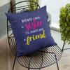 TheYaYaCafe Cushion Cover for Sister | Sister Friend Cushion Cover | Birthday & Rakhi Gift for Sister Pillow (Without Filler) | 20x20 Inches, Single view 3