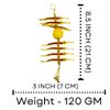 Salvus App SOLUTIONS Metal Nimbu Mirchi Nazar Battu for Home/Shop Entrance | Evil Eye Protection Totka | Lemon Chili Charm for Vastu & Vehicle | Wall Hanging Nazar battu view 2