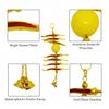 Salvus App SOLUTIONS Metal Nimbu Mirchi Nazar Battu for Home/Shop Entrance | Evil Eye Protection Totka | Lemon Chili Charm for Vastu & Vehicle | Wall Hanging Nazar battu view 3