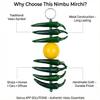Salvus App SOLUTIONS Vastu Feng Shui Aluminium Wall Hanging Showpiece Nimbu Mirchi Latkan Nimbu Mirch Wall Hanging Nimbu Mirchi Door Hanging3*1.3 * 8.5 inch nimbu mirchi Hanging view 3