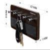 Madhuran MDF Wood Wall Hanging Small Key Holders Racks Stand 5 Hooks (Matte, Wenge) / Home Office Antique Stylish Multiple Organizer Unique Aesthetic Craft Wooden Tray view 3
