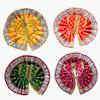 Salvus APP SOLUTIONS Traditional Krishna Dress Collection  Set of 4 Multicolor Handmade Laddu Gopal Poshaks in Red, Yellow, Orange & Green | 4x5 Inch Fabric Outfits for Bal Gopal Idol view 1