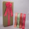 Meraki Cards Red Grosgrain Ribbon with Gold Foiled Pattern (Width: 38mm) view 2