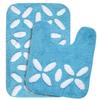 Saral Home Cotton Bathmat with Contour mat(Turquoise, 40X60 CM) view 1
