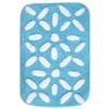 Saral Home Cotton Bathmat with Contour mat(Turquoise, 40X60 CM) view 4