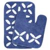 Saral Home Cotton Rectangular Bathmat With Contour Mat(Blue, 40X60 Cm) view 1