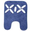 Saral Home Cotton Rectangular Bathmat With Contour Mat(Blue, 40X60 Cm) view 4
