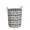 HOKIPO Folding Laundry Basket For Clothes, Round Collapsible Storage Basket, 42-Ltr (AR1740)(Cotton, Leaves), 46 Cm X 34 Cm,Multicolor view 4
