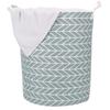 HomeStorie Cotton Foldable Laundry Bag for Clothes, 38 Ltr, Pack of 1, Grey (AR1744) view 1