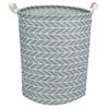 HomeStorie Cotton Foldable Laundry Bag for Clothes, 38 Ltr, Pack of 1, Grey (AR1744) view 3