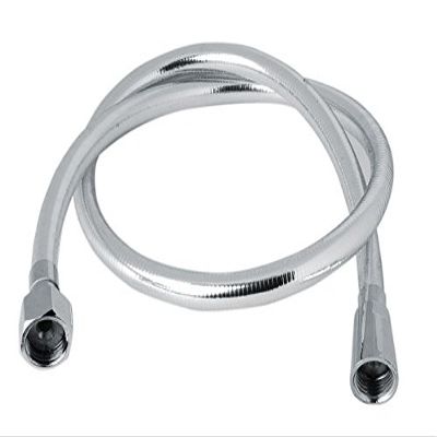 SHRUTI Shower Tube Full Silver (Pipe for Hand Faucet in Toilet & Bathroom) 2 Meter Pack of 2 Piece (1167 Full Cp)