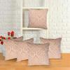 IM FAB EMBOSE SELF Design Velvet Cushion Covers '40X40cm' or '16X16inches' (Set of 5 pcs) (Beige) view 1