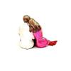 krishnagallery 1 Polyresin Valentineday Special Sitting Romantic Love Couple Statue Home Decoration Showpiece Gift Idol 6 Inch (Multicolor) view 3
