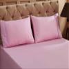 Linenovation Cotton 300 TC Pillow Cover, Standard -18 x 28 Inch, Pink, 2 Pieces view 1