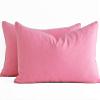 Linenovation Cotton 300 TC Pillow Cover, Standard -18 x 28 Inch, Pink, 2 Pieces view 2