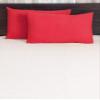 Linenovation Cotton 300 TC Pillow Cover, Standard -18 x 28 Inch, Red, 2 Pieces view 1