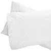 Linenovation Cotton 300 TC Pillow Cover, Standard -18 x 28 Inch, White, 2 Pieces view 1