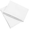 Linenovation Cotton 300 TC Pillow Cover, Standard -18 x 28 Inch, White, 2 Pieces view 2