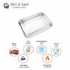 Shri & Sam High Grade Stainless Steel Lasagna Tray with Large Handle for Serving Any Foods (Silver) 35 CM view 4