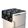 Yellow Weaves Digital print Fridge Top Cover, Color - Black view 1