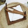 Kesha Spree Wooden Engraved Brown Tissue and Tooth Pick Holder view 1