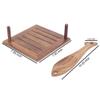 Kesha Spree Wooden Engraved Brown Tissue and Tooth Pick Holder view 4
