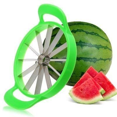 MOHAK Large Watermelon Cutter Slicer Stainless Steel Fruit Perfect Corer Slicer Kitchen Tools