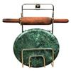A R International Stainless Steel Royal Aakriti Rolling Pin Holder/Chakla Belan Stand view 1