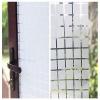 CVANU Privacy Window Film 2 Inch Chek Designs Frosting Film Window Sticker Frosted Vinyl Sheets for Front Door/Bathroom/Sidelight/Small Windows, 12''x84'' view 3