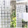 CVANU Privacy Window Film 2 Inch Chek Designs Frosting Film Window Sticker Frosted Vinyl Sheets for Front Door/Bathroom/Sidelight/Small Windows, 12''x84'' view 4