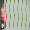 CVANU Privacy Window Film Floating Waves Frosting Film Window Sticker Frosted Vinyl Sheets for Front Door/Bathroom/Sidelight/Small Windows, 12''x84'' view 1