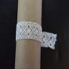 The Design Cart White Cotton Lace (1 Inches) (10 Metres) (Design 34)- Used for Trims, Borders, Embroidered Laces, Applique, Fabric lace, Sewing Supplies, Cotton Work lace. view 2