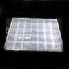 SPC Plastic Grid Box Organizer for Jewelry, Hair Pins, Medicines, Craft Material, Hardware with 35 Partitions/Sections, White view 2