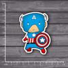 Gadgets wrap q Version of The Cartoon Superhero Laptop Stationery Stickers for Home Decor Travel Suit Wall Bike Fridge Sticker[Single] view 1