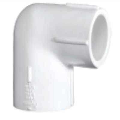 Supreme UPVC Fittings Reducing Elbow 3/4" X 1/2" White (Set of 5)