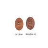Nimida Wooden Button Coffee Brown Colour Dia 25 mm, 4 Holed for Sewing and Art and Craft Pack of 40 view 2