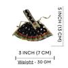Salvus App SOLUTIONS Beautifully Handmade Kali MATA Dress Poshak for Pooja (7x13 cm, Black) view 2