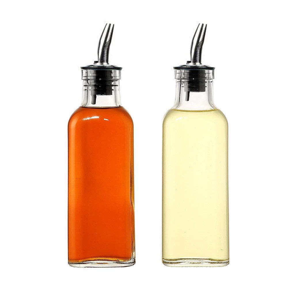 P-Plus International Glass Seasoning Set- 500 ml, 2 pieces, Transparent