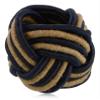 YD Designs Handmade Eco Friendly Napkin Ring Holder Set for Dining Table Decoration (Blue and Brown) - Pack of 6 view 3